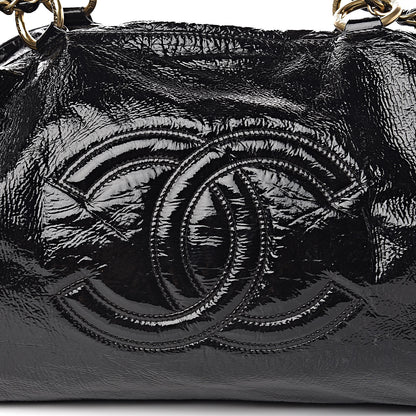 Chanel Vinyl XXL Rock and Chain Bowler Black 8 of 10
