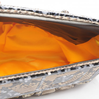 Fendi Python To You Convertible Clutch Natural 5 of 9