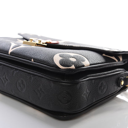 Louis Vuitton Empreinte Monogram Giant Crafty Pochette Metis Black Creme 7 of 10