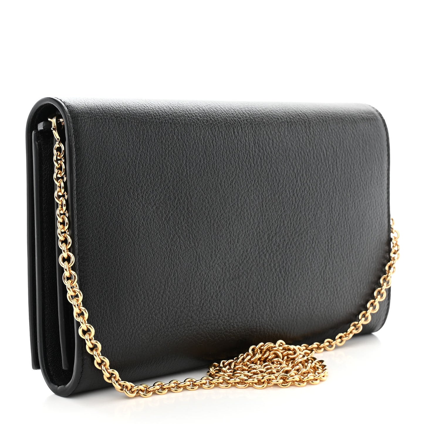 Calfskin Monogram Belle de Jour Chain Clutch Black