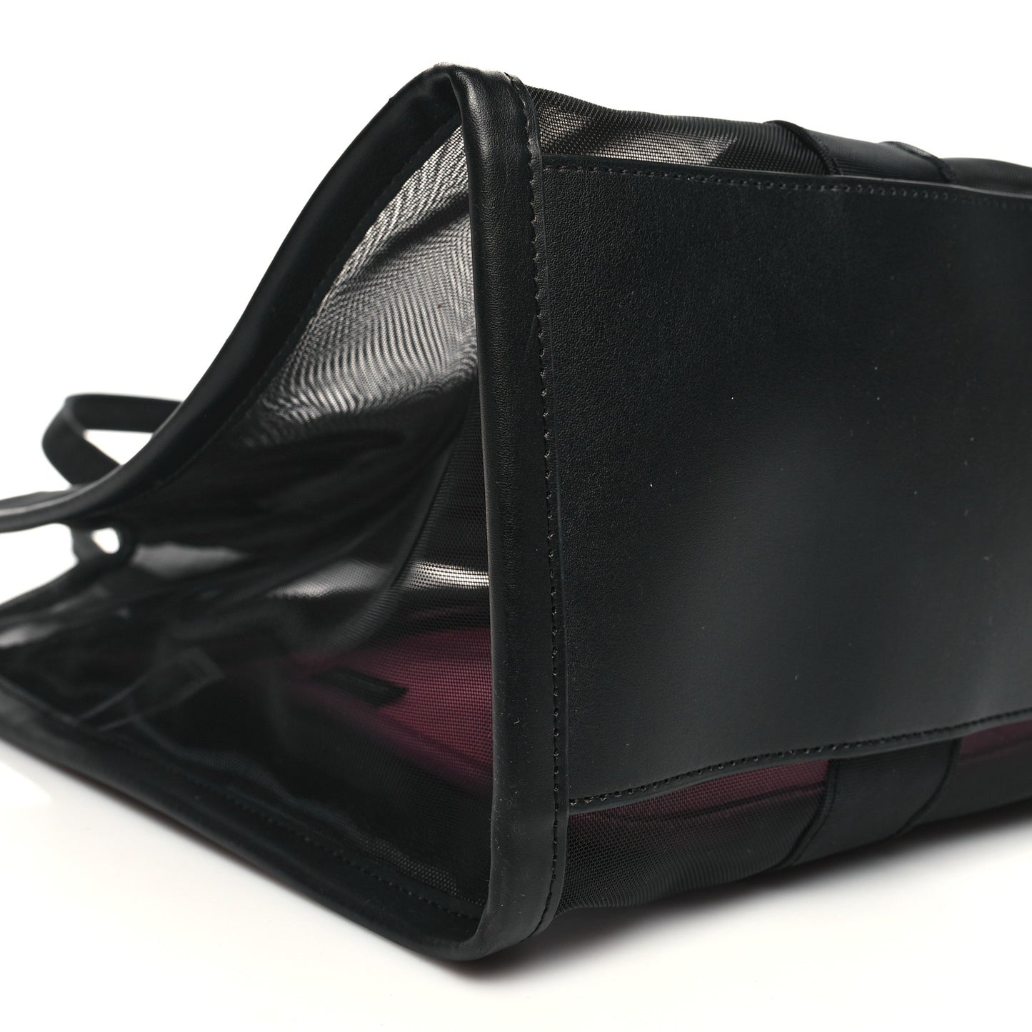 Nylon The Mesh Large Tote Bag Black Pink