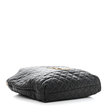 Saint Laurent SAINT LAURENT Lambskin Quilted Maxi Icare Shopping Tote Black 4 of 9