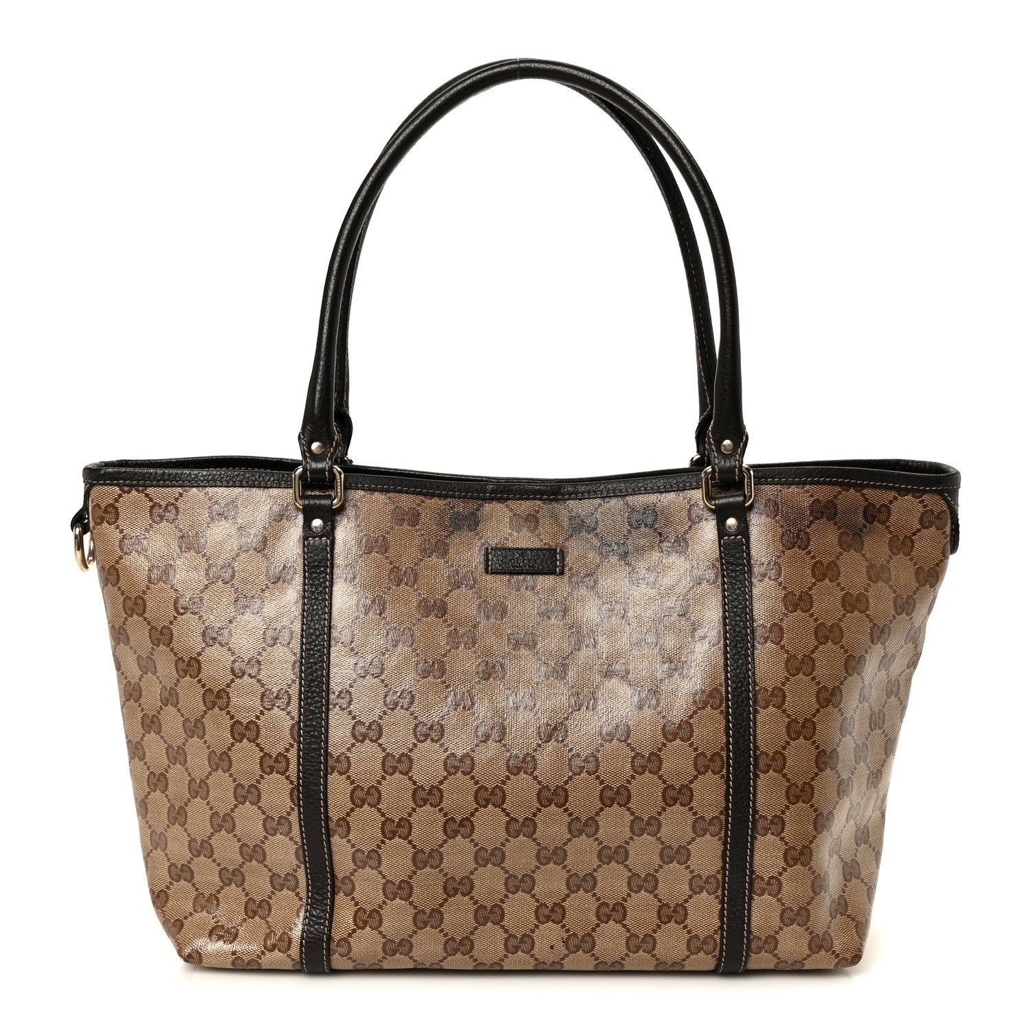 Gucci Crystal Monogram Medium Joy Tote Beige Ebony Testa Di Moro 1 of 12