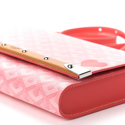 Goyard Goyardine Monte Carlo Bois Clutch With Strap Pink 8 of 8