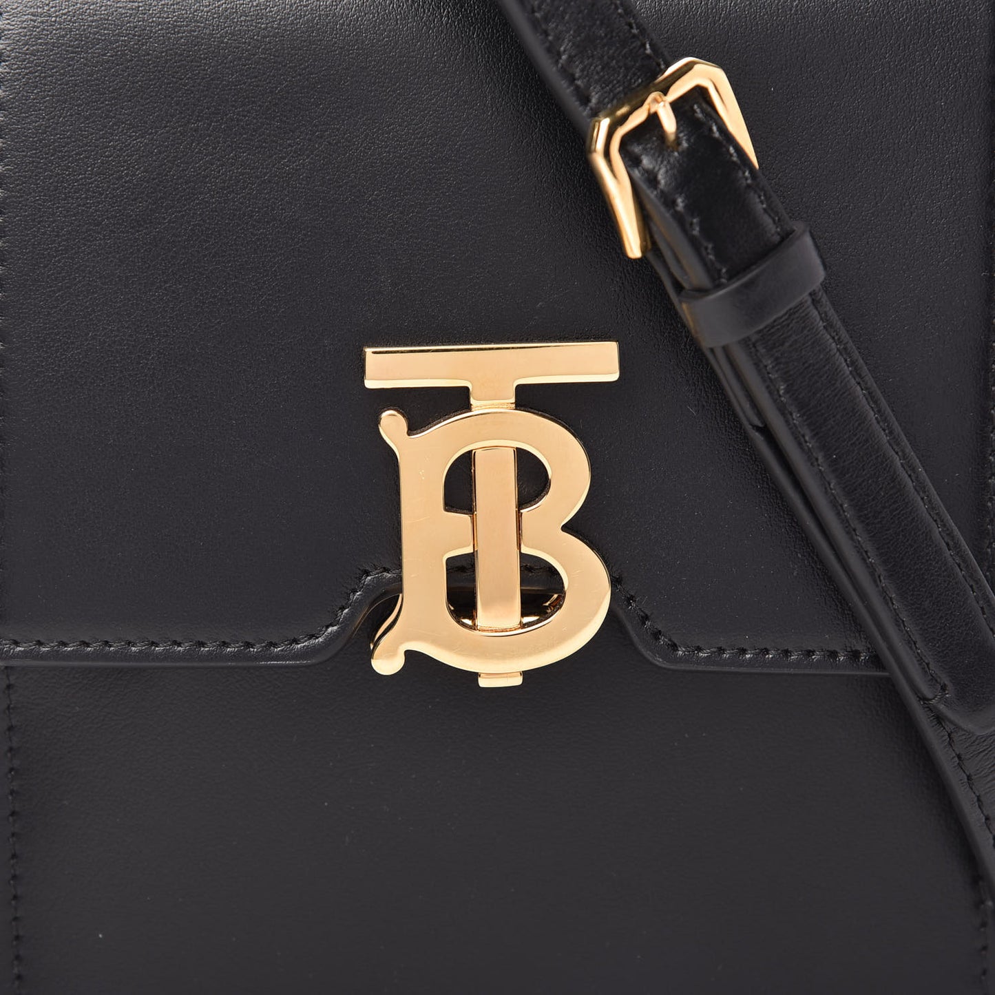 Smooth Calfskin TB Robin Bag Black