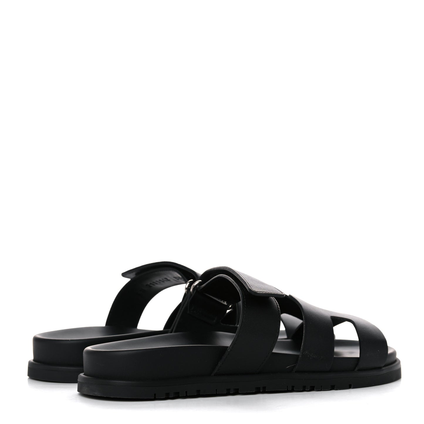 Calfskin Womens Chypre Sandals 37.5 Black