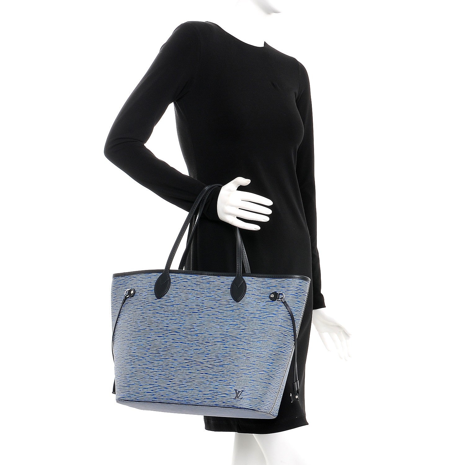 Louis Vuitton Epi Neverfull MM Denim Light 2 of 9