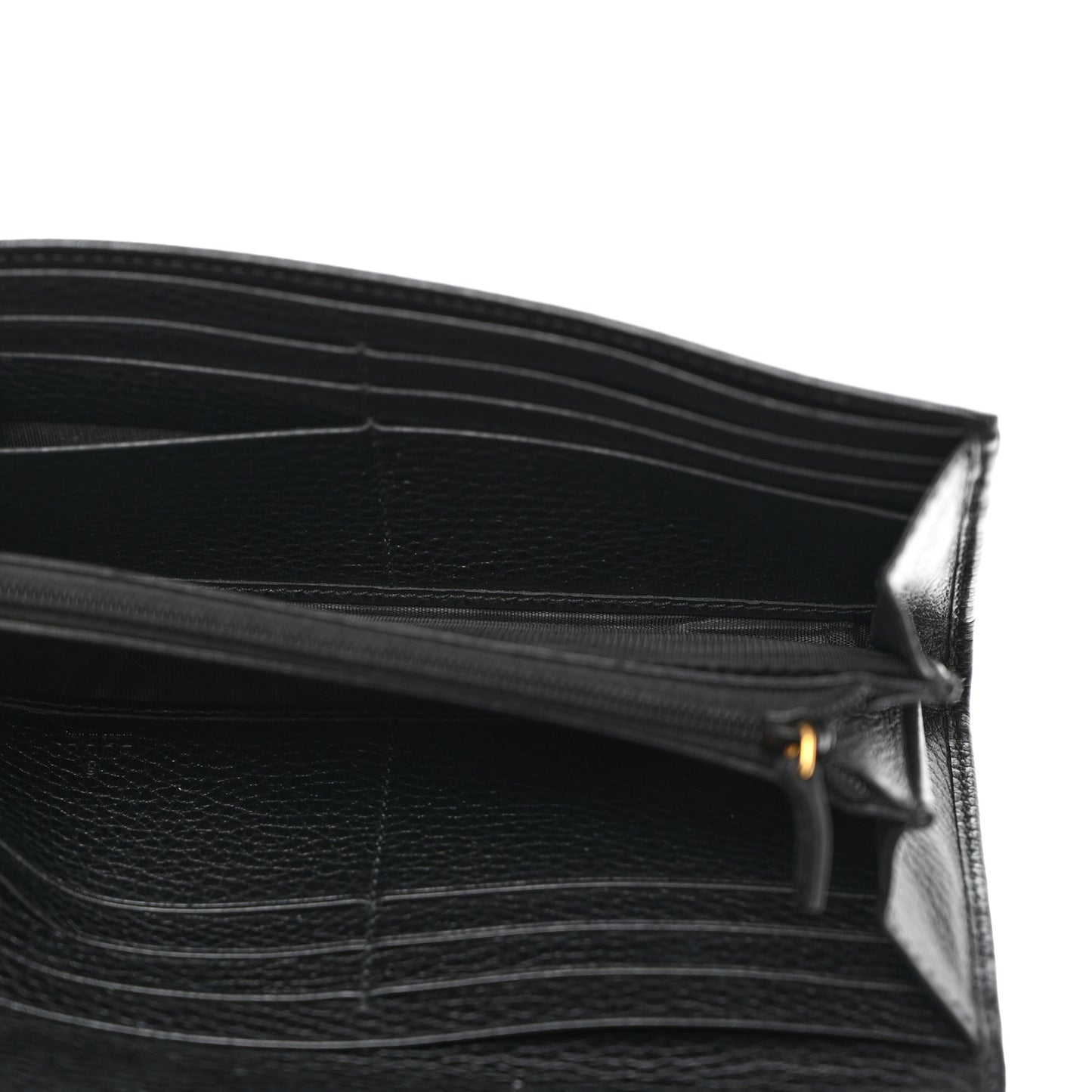 Dollar Calfskin GG Marmont Continental Wallet Black