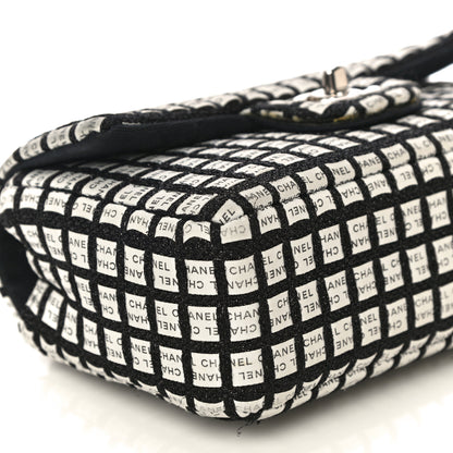 Chanel Ribbon Tweed Small Single Flap Black White 8 of 16