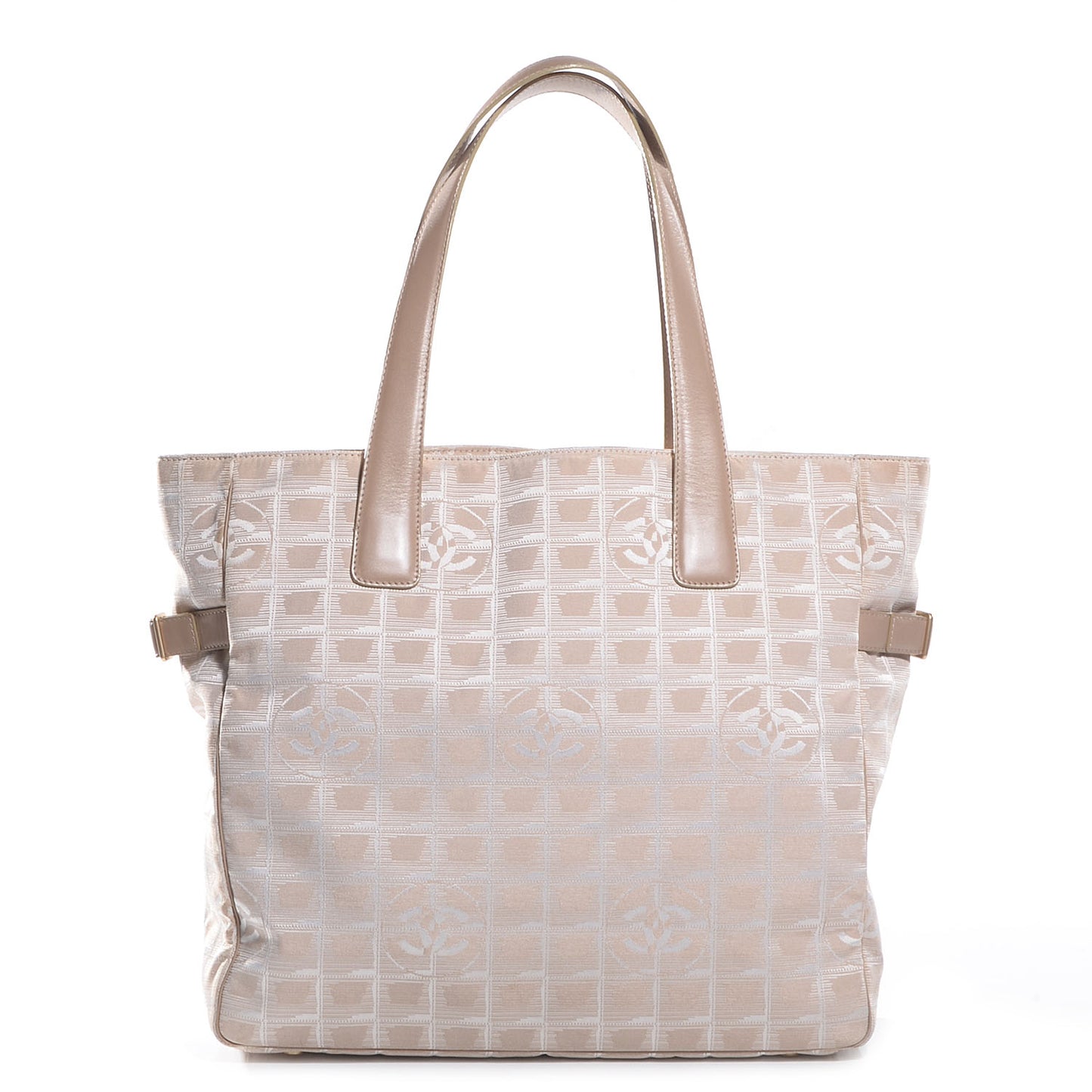 Nylon Large Travel Tote Beige