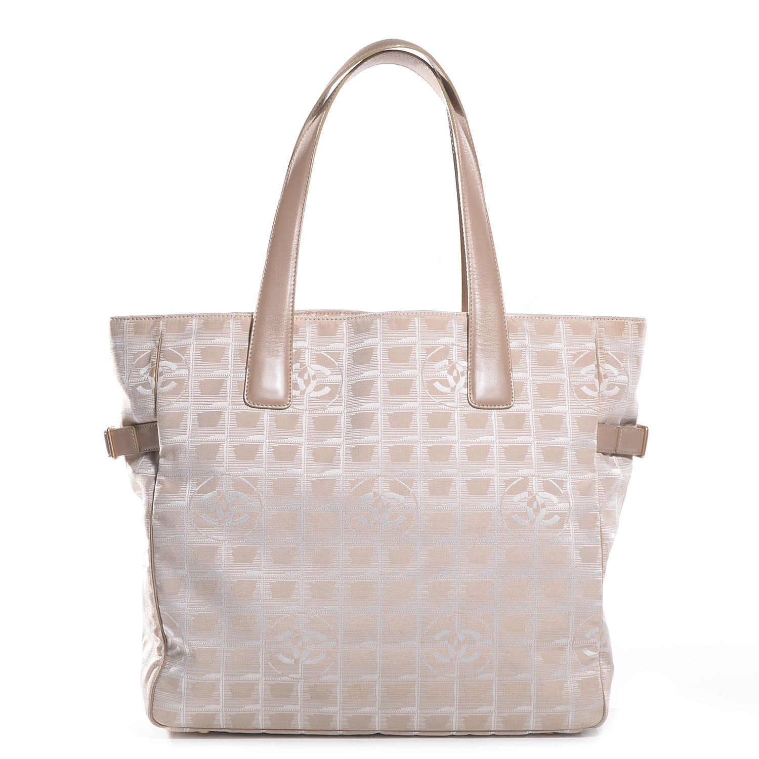 Chanel Nylon Large Travel Tote Beige 1 of 7