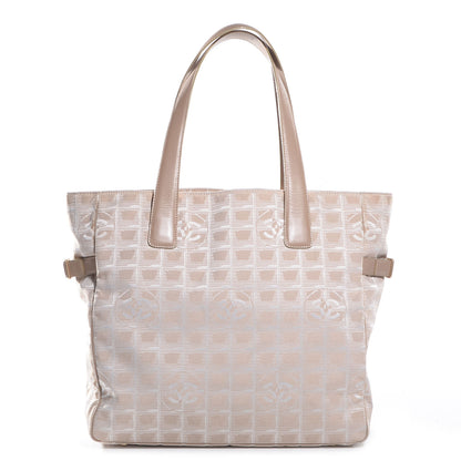 Chanel Nylon Large Travel Tote Beige 1 of 7