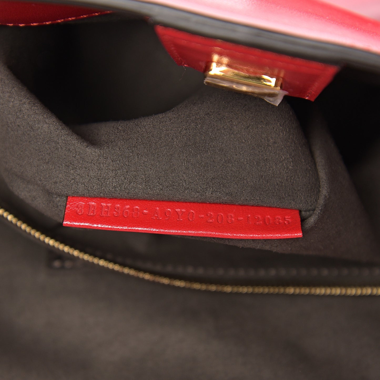 Vitello Glacier Medium FF Tote Rosso Cardinale