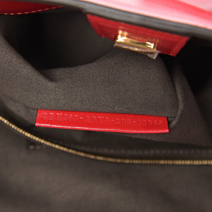 Fendi Vitello Glacier Medium FF Tote Rosso Cardinale 6 of 9