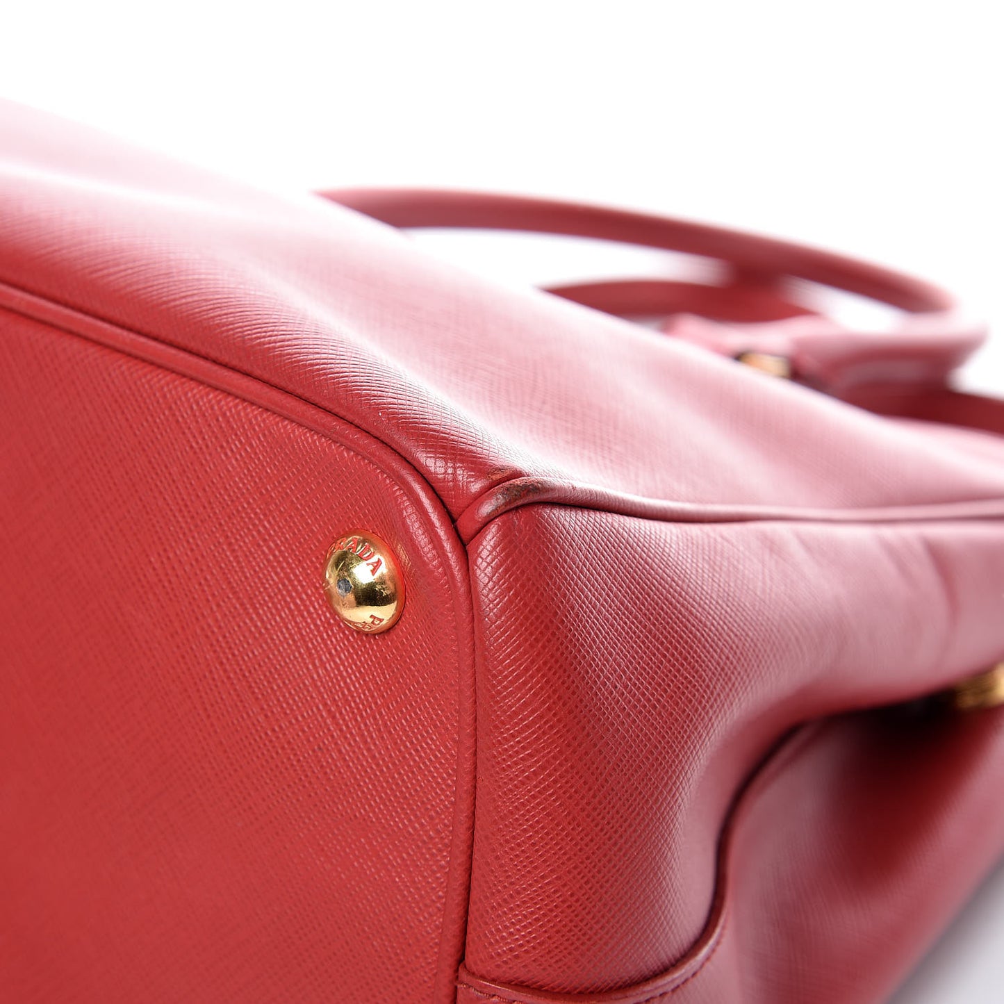 Saffiano Small Galleria Double Zip Tote Fuoco
