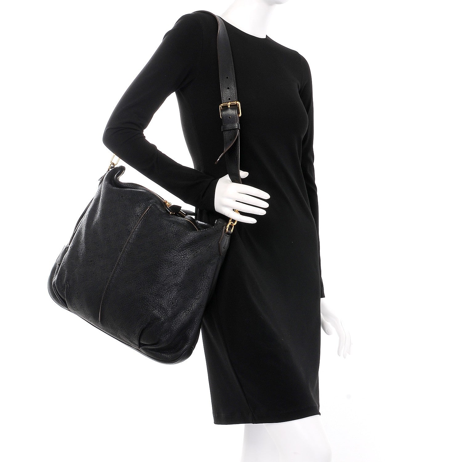 Louis Vuitton Mahina Selene MM Black 2 of 11