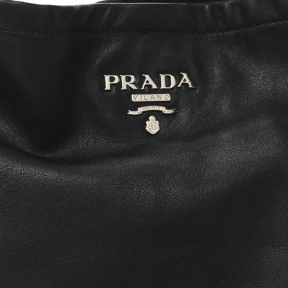 Prada Soft Calf Two Pocket Hobo Black 7 of 9