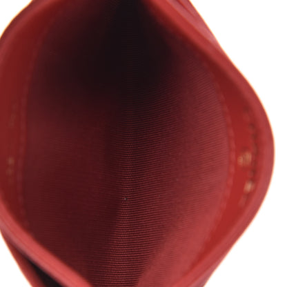 Chanel Caviar Camellia Embossed Card Holder Red 5 of 11