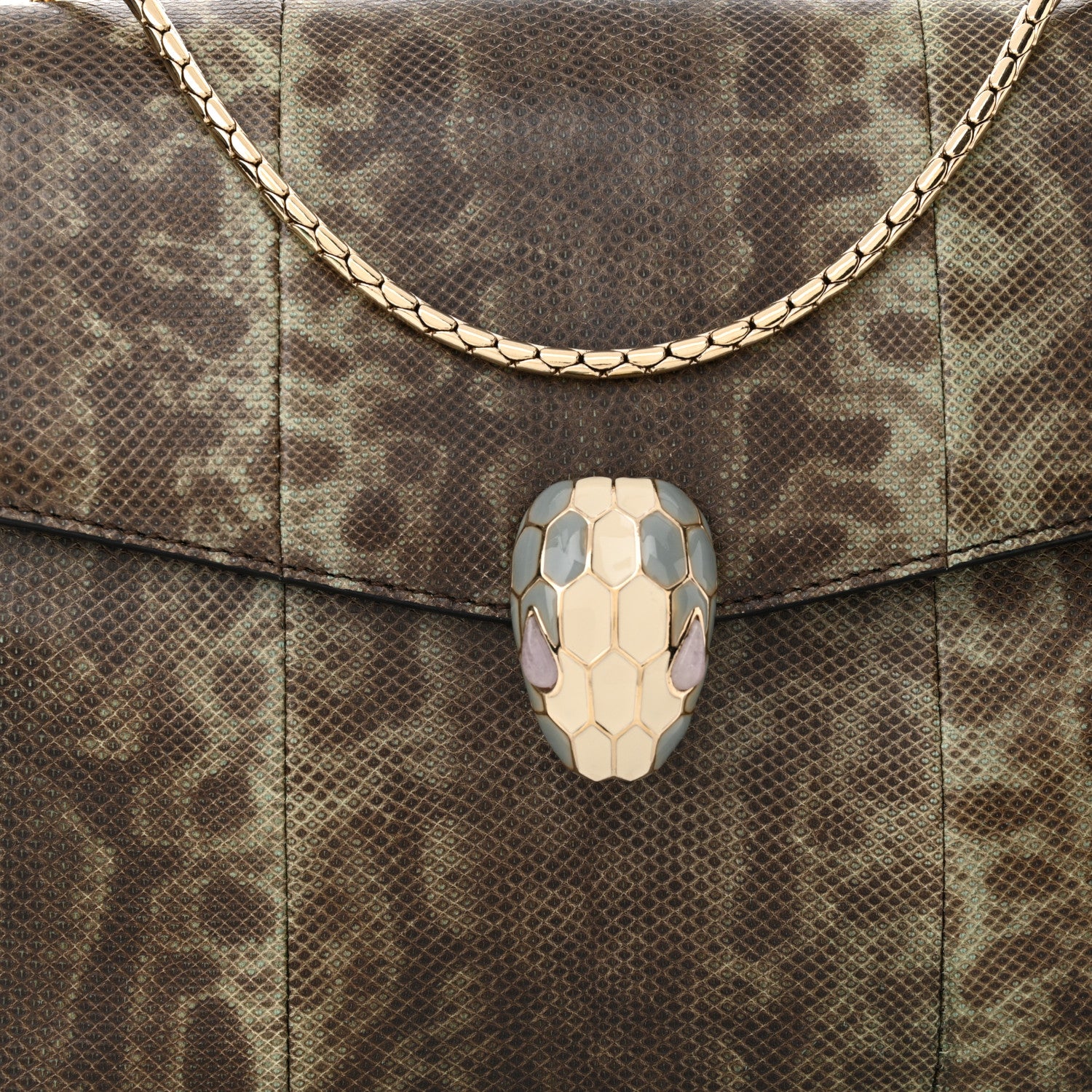 Bulgari Karung Serpenti Forever Crossbody Mint 8 of 13