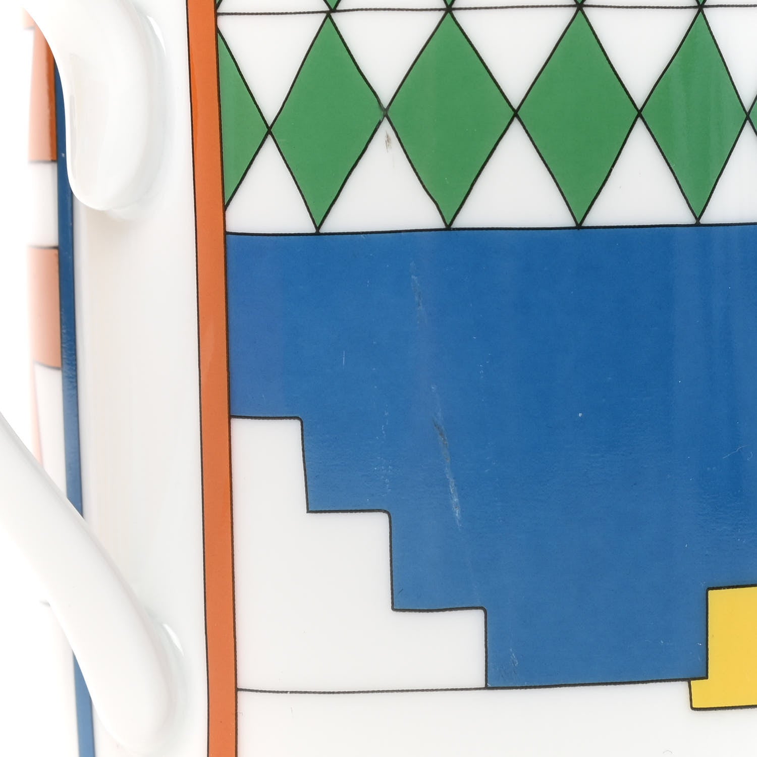 Hermes Porcelain Promenade Au Faubourg Mug Set of 2 10 of 11