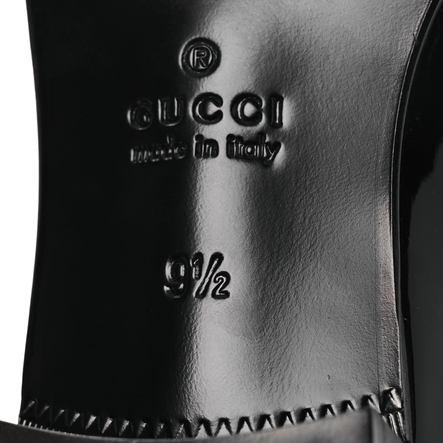 Gucci Vernice Crystal Mens Tassel Loafers 9.5 Black 8 of 13