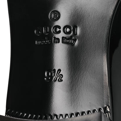 Gucci Vernice Crystal Mens Tassel Loafers 9.5 Black 8 of 13