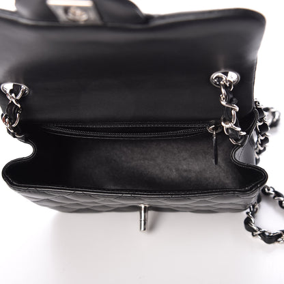 Chanel Lambskin Quilted Mini Square Flap Black 5 of 12
