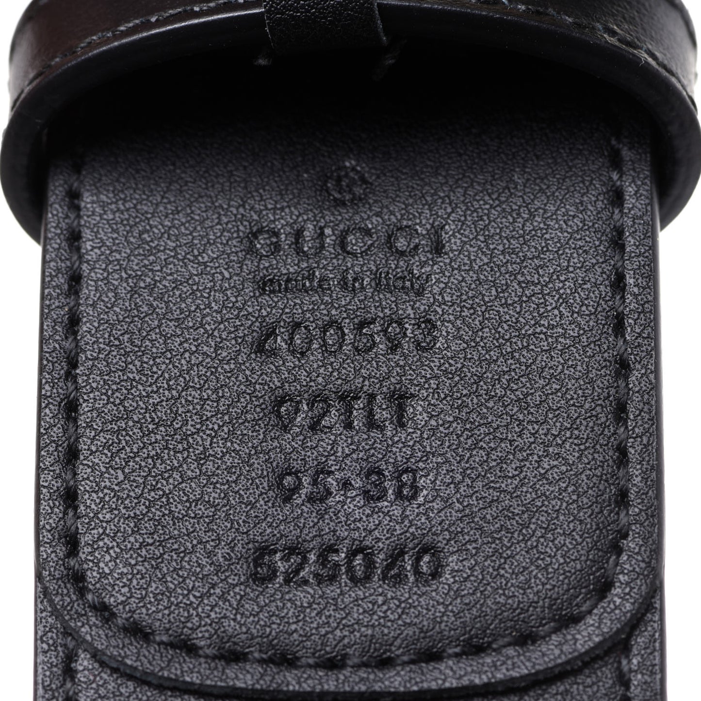 GG Supreme Monogram Matte Plutone Calfskin Double G 40mm Belt 95 38 Beige Ebony Black