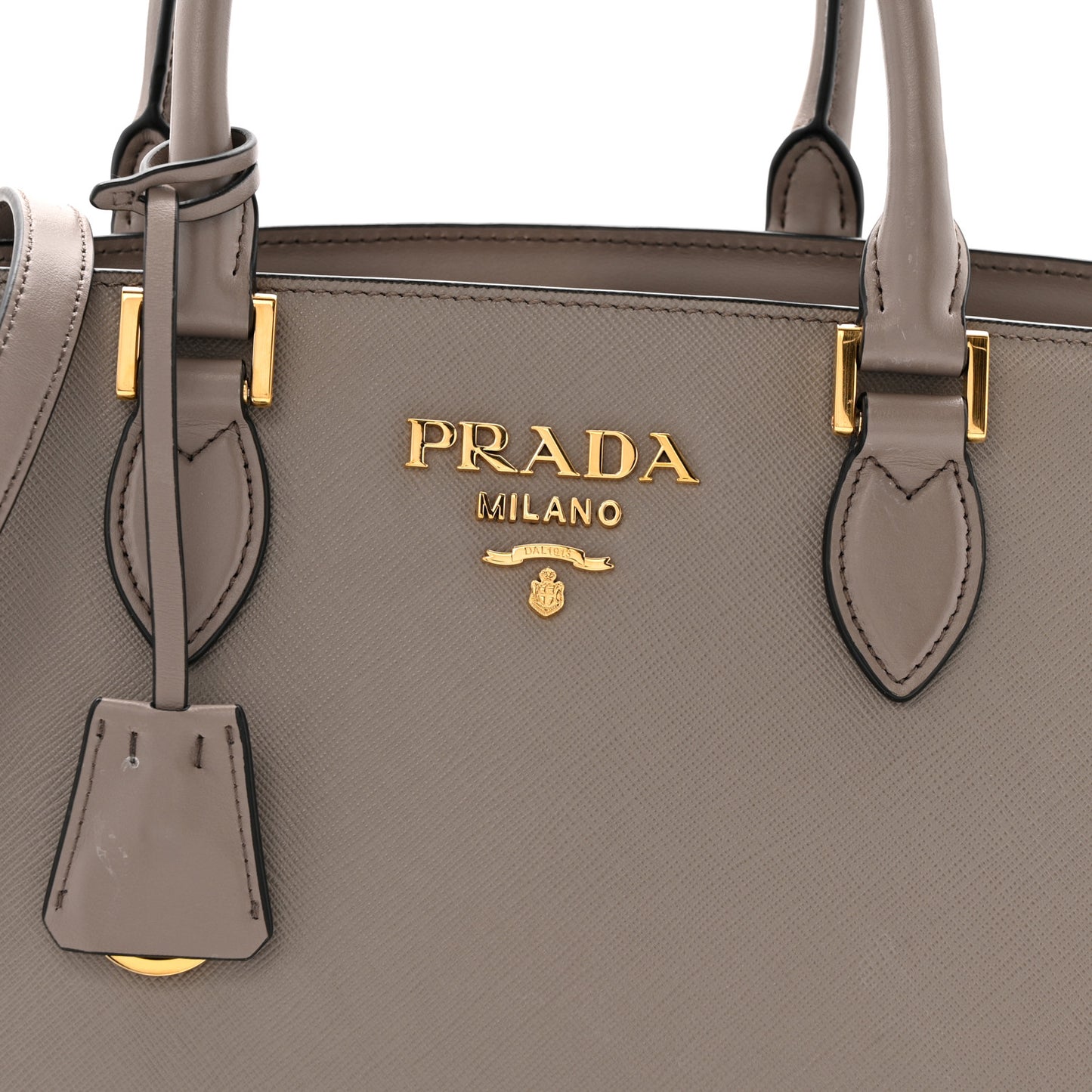 Saffiano Soft Calfskin Tote Argilla