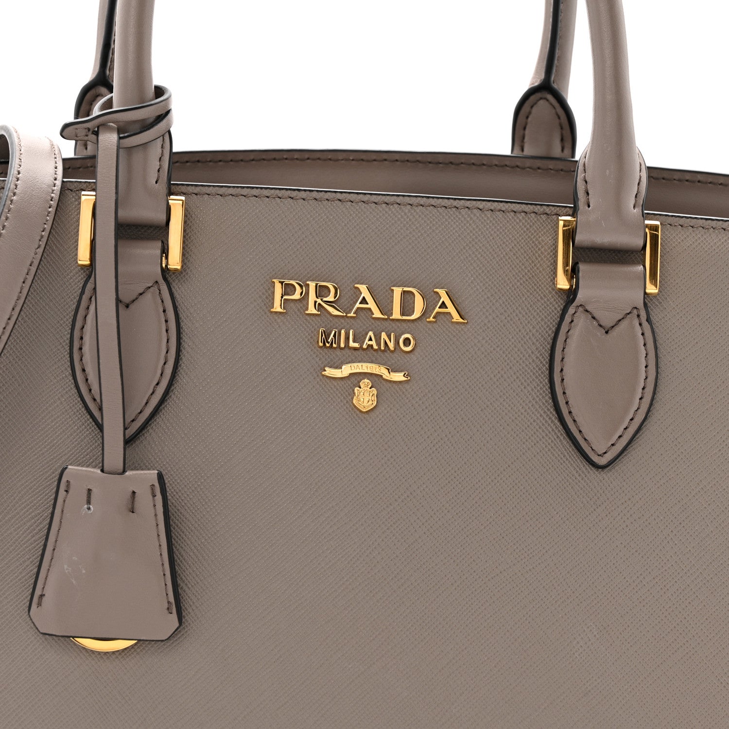 Prada Saffiano Soft Calfskin Tote Argilla 8 of 15