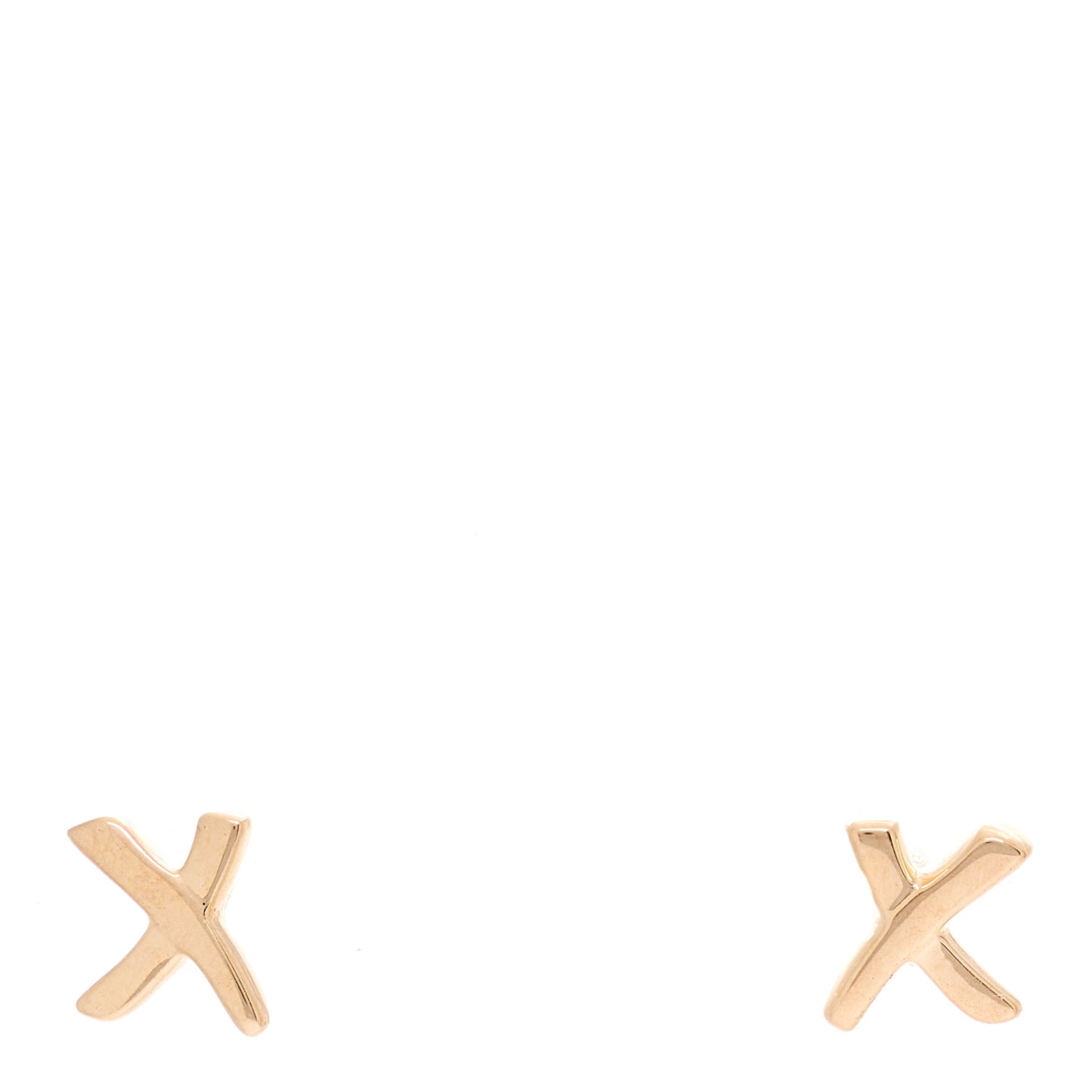 18K Rose Gold Mini Paloma's Graffiti X Earrings