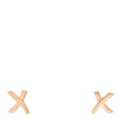 Tiffany 18K Rose Gold Mini Paloma's Graffiti X Earrings 1 of 4