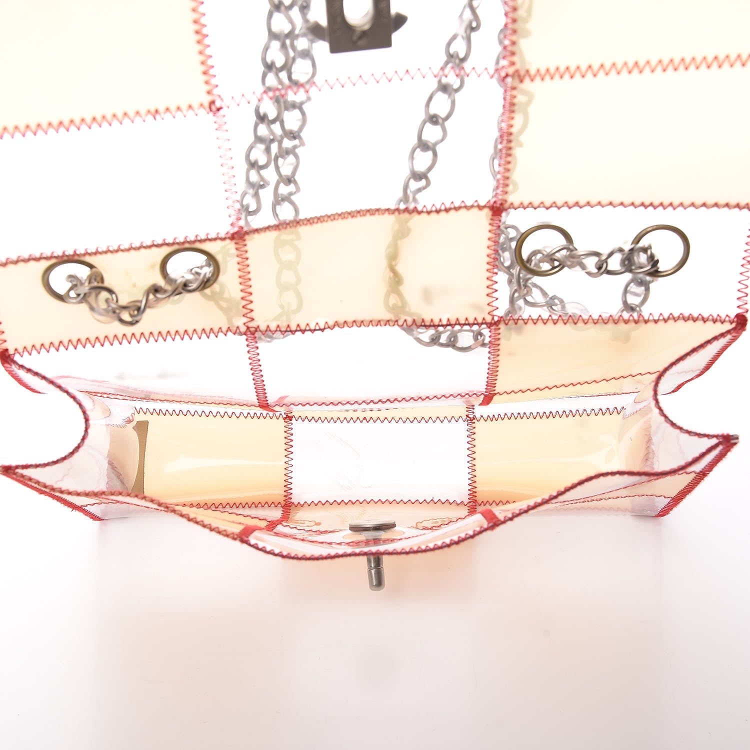 Chanel PVC Stitched Flap Beige Pink 5 of 18