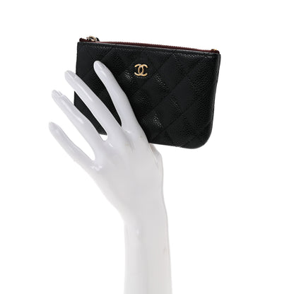 Chanel Caviar Quilted Small Cosmetic Case Black 2 of 10