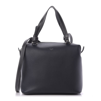 Celine Lambskin Small Soft Cube Satchel Navy 1 of 8