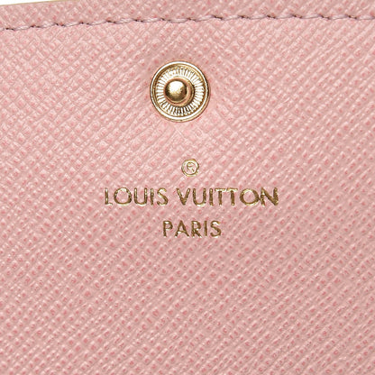 Louis Vuitton Damier Azur Emilie Wallet Rose Ballerine 6 of 7