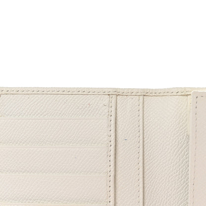Valentino Garavani Grainy Calfskin Crystal Flap Wallet White 7 of 13