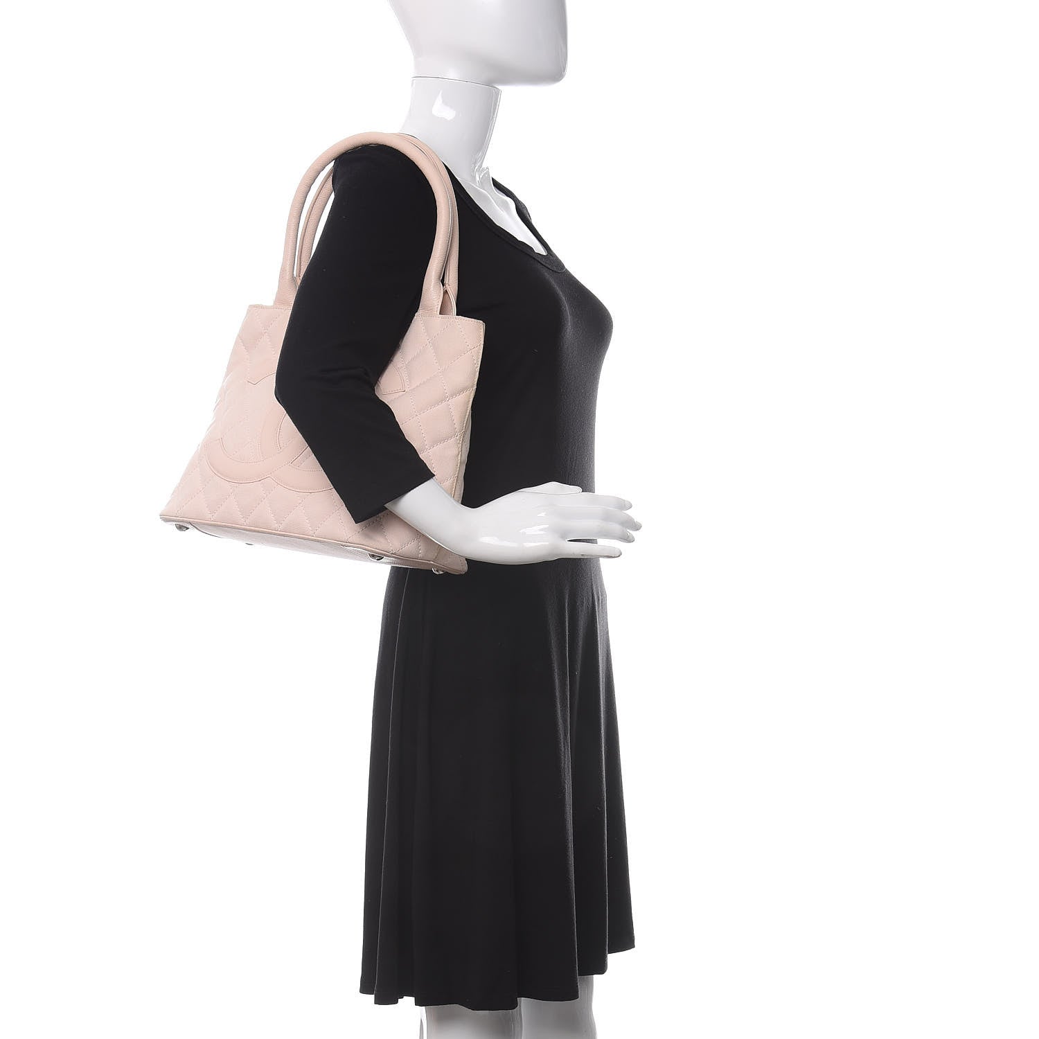 Chanel Canvas Quilted Medallion Tote Light Pink 2 of 12