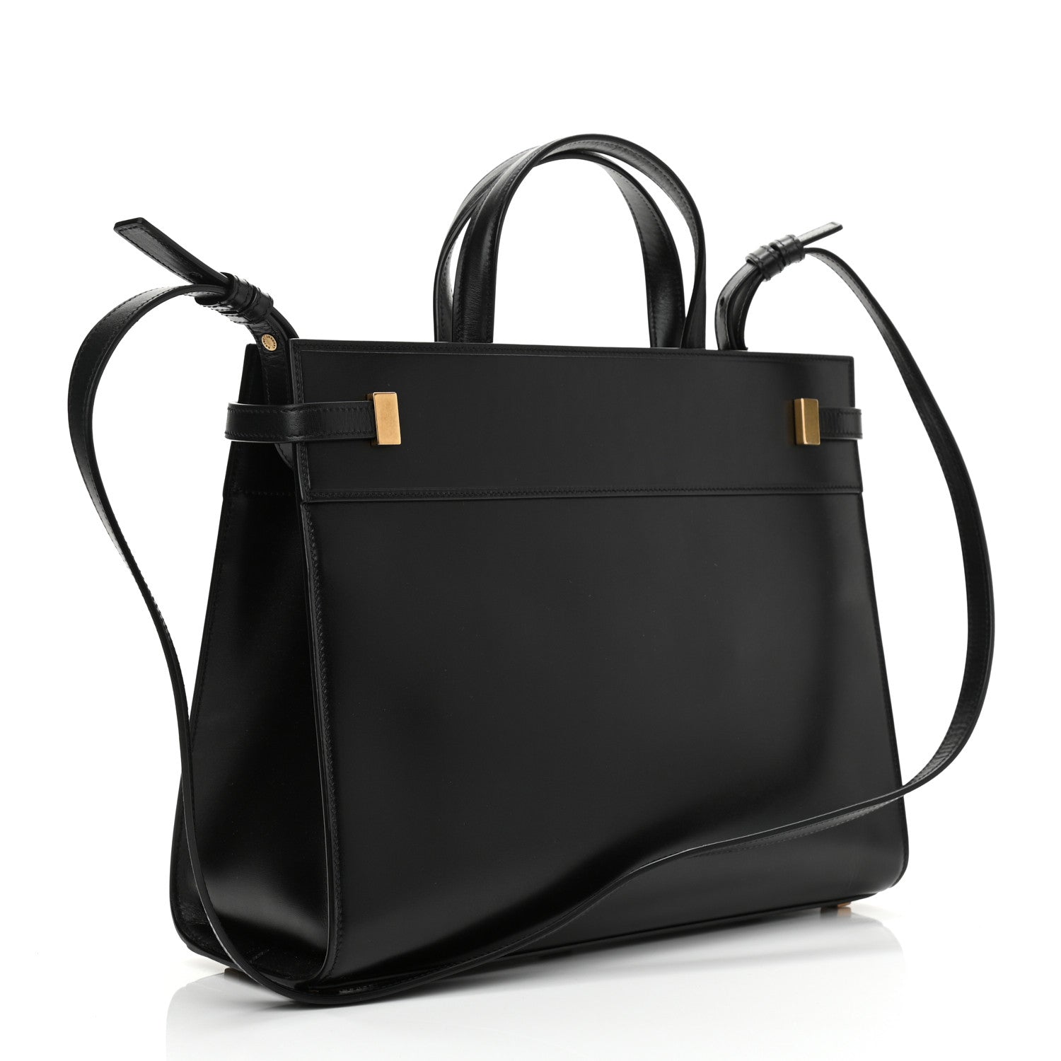 Saint Laurent Calfskin Small Manhattan Shopper Tote Black 3 of 10