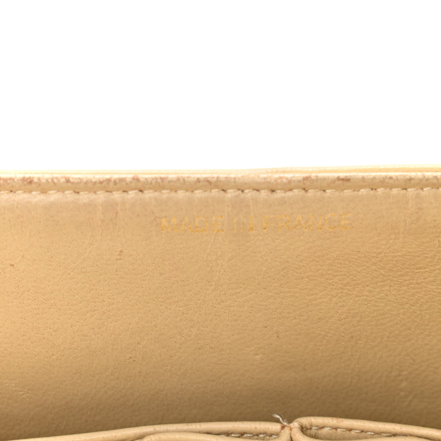 Chanel Lambskin Quilted Medium Double Flap Beige 16 of 30