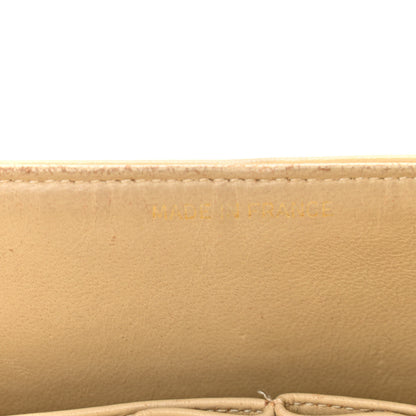 Chanel Lambskin Quilted Medium Double Flap Beige 16 of 30