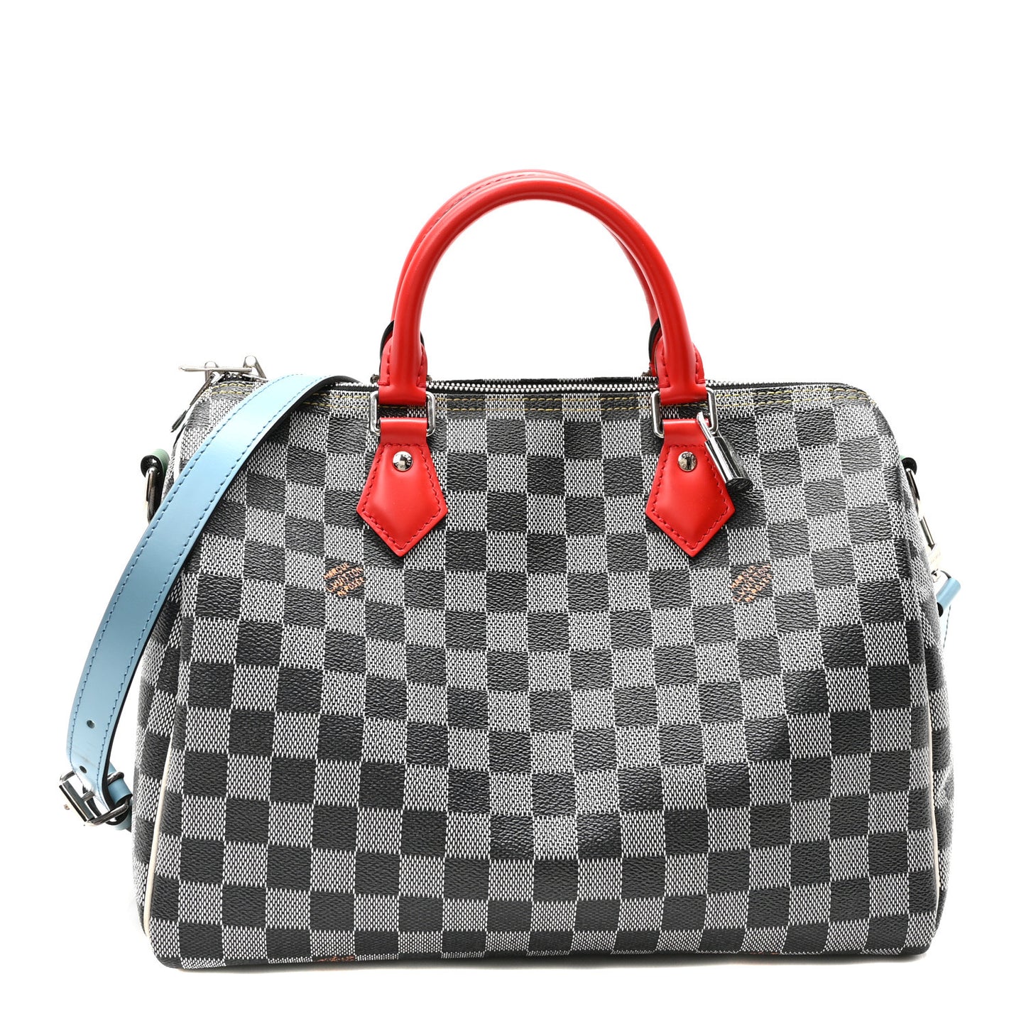 Damier Speedy Bandouliere 30 Black White