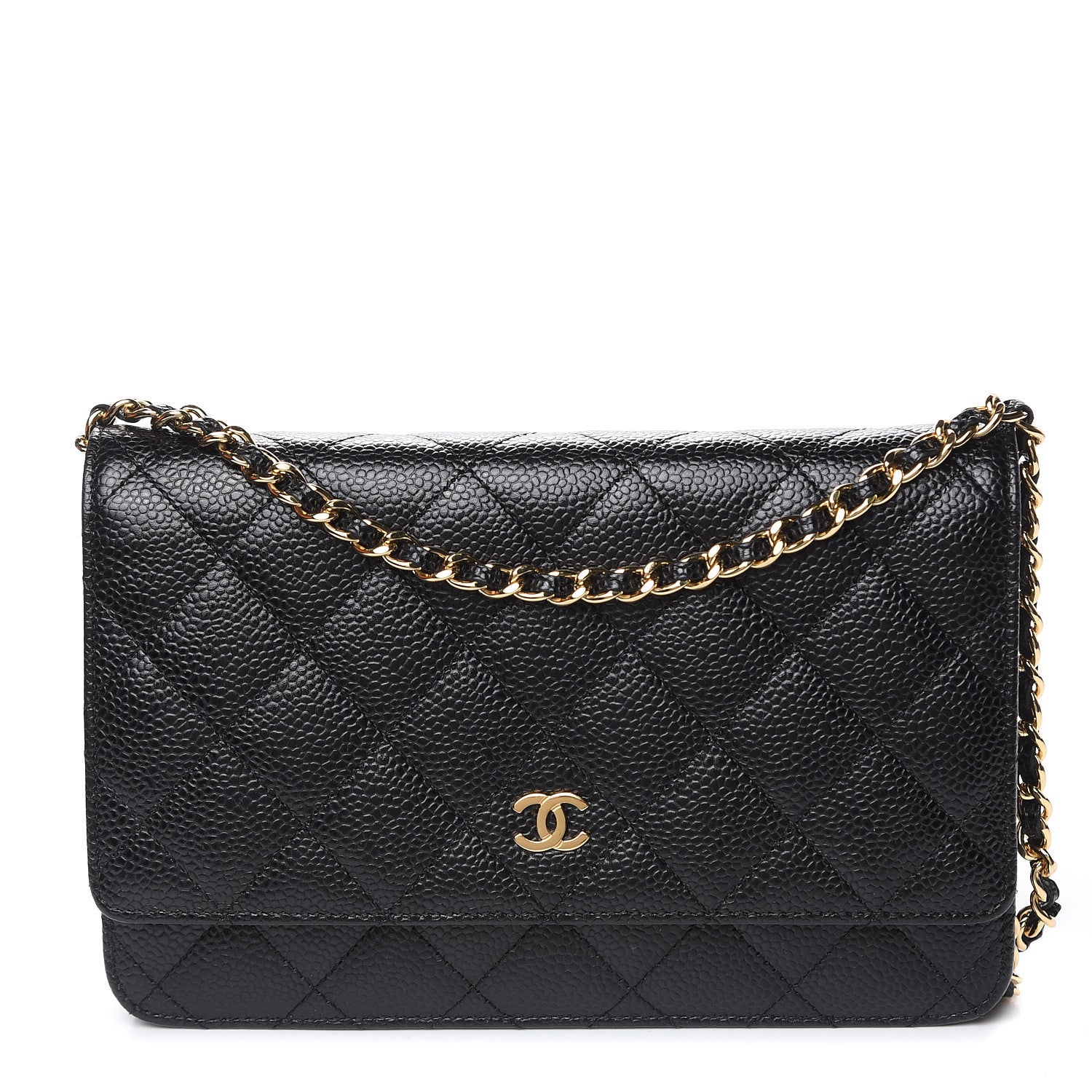 Chanel Caviar Quilted Wallet On Chain WOC Black 1 of 15