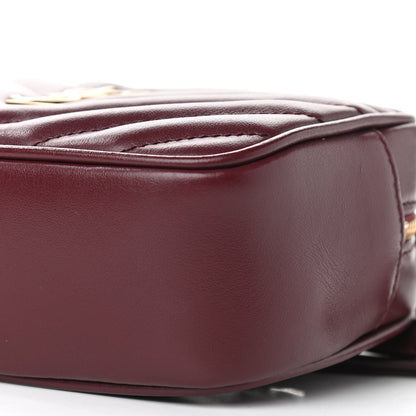 Saint Laurent Calfskin Matelasse Monogram Lou Belt Bag Dark Legion Red 10 of 10