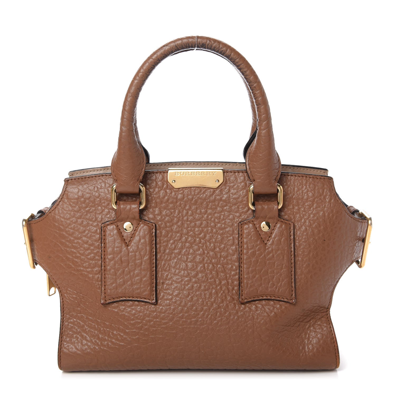 Burberry Signature Grain Small Clifton Bag Sepia Brown Honey 1 of 11