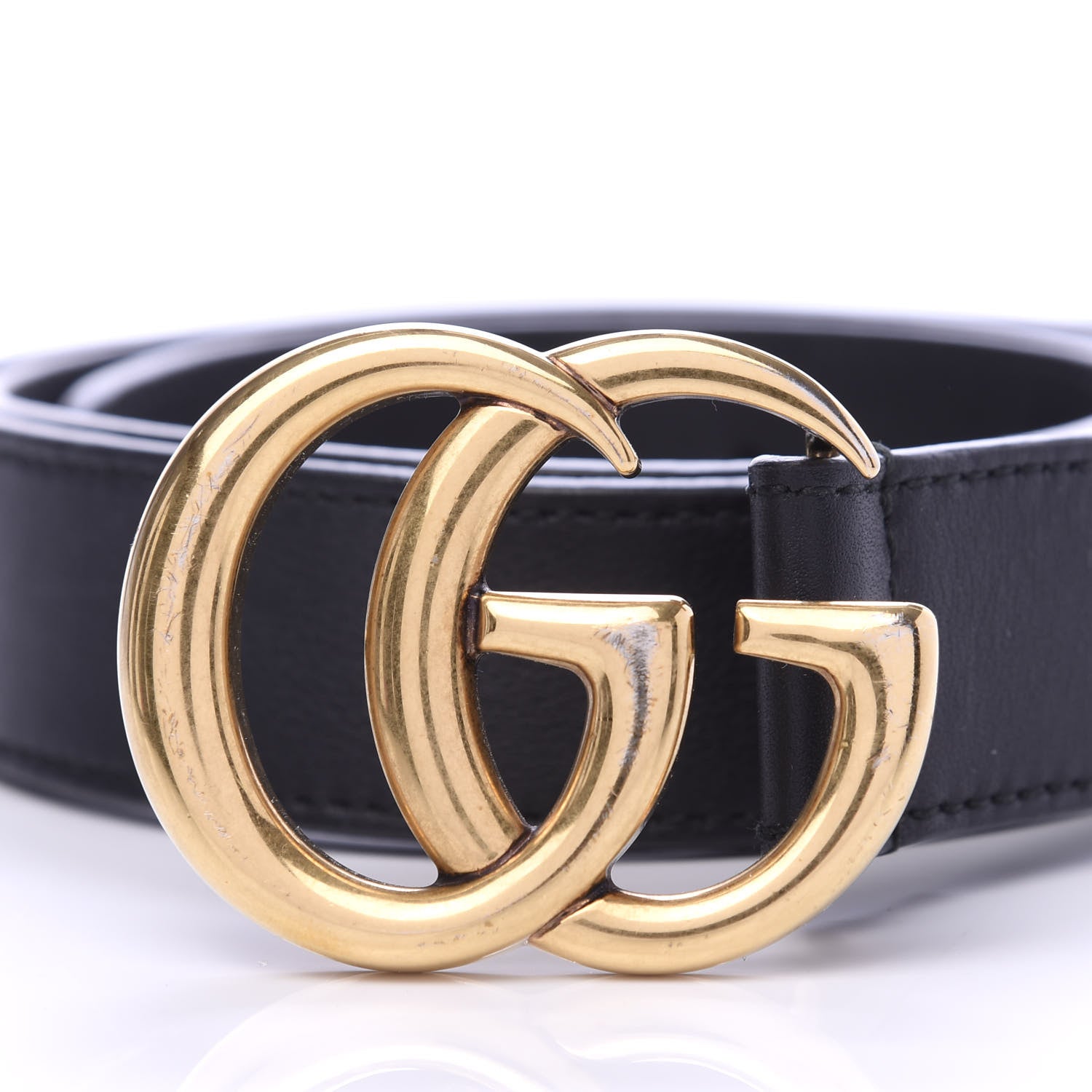 Gucci Calfskin Double G 30mm Belt 90 36 Black 6 of 6