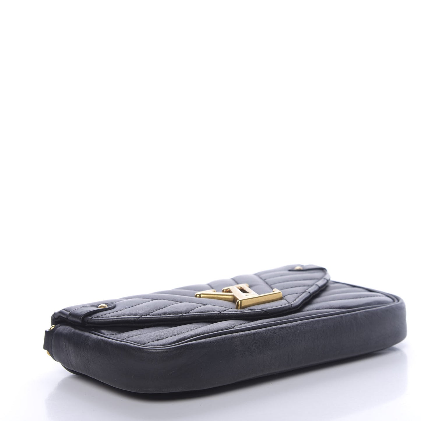 Calfskin New Wave Chain Pochette Black