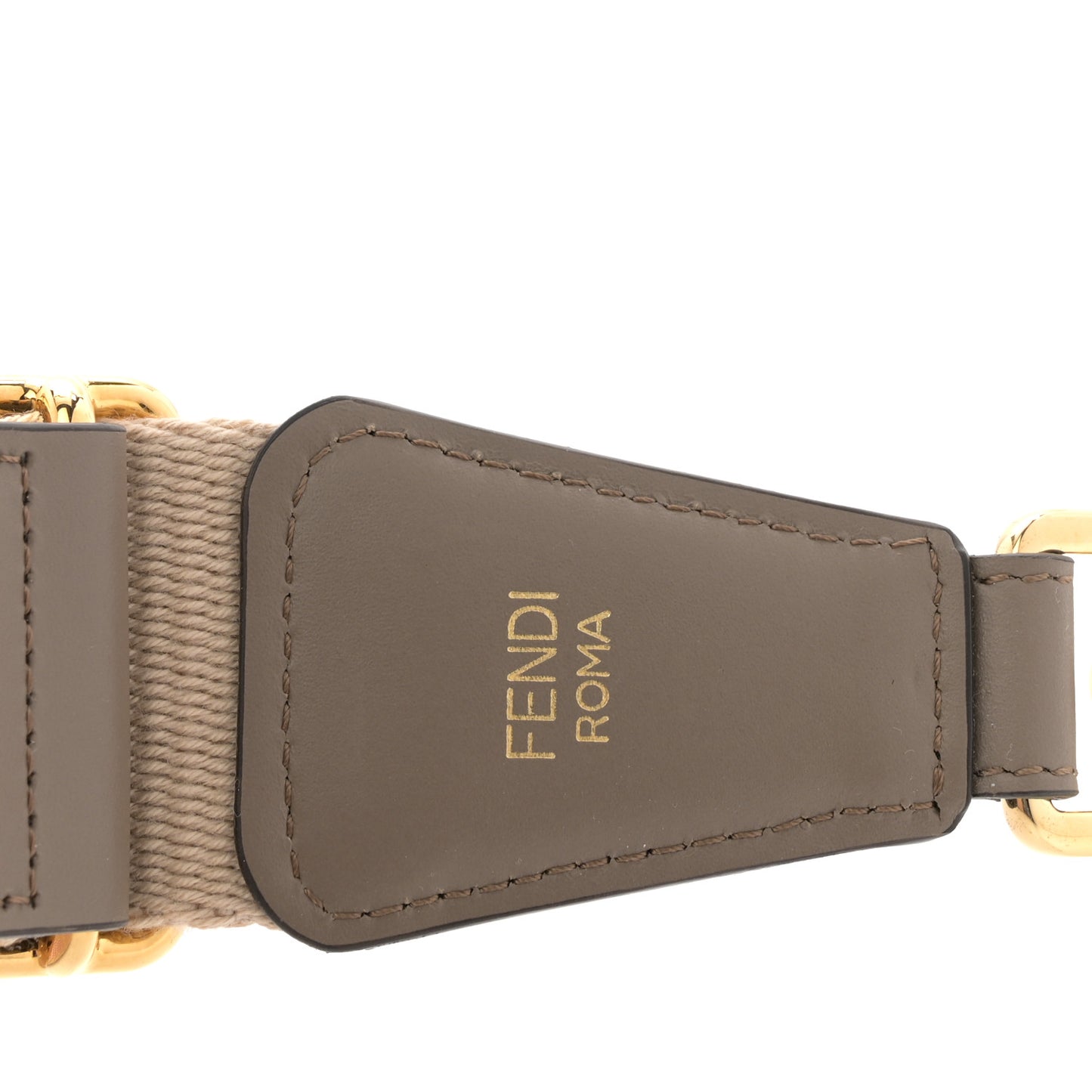 Jacquard Ribbon Vitello King FF Bi-Color Intreccio Adjustable Strap You Corda Rosa
