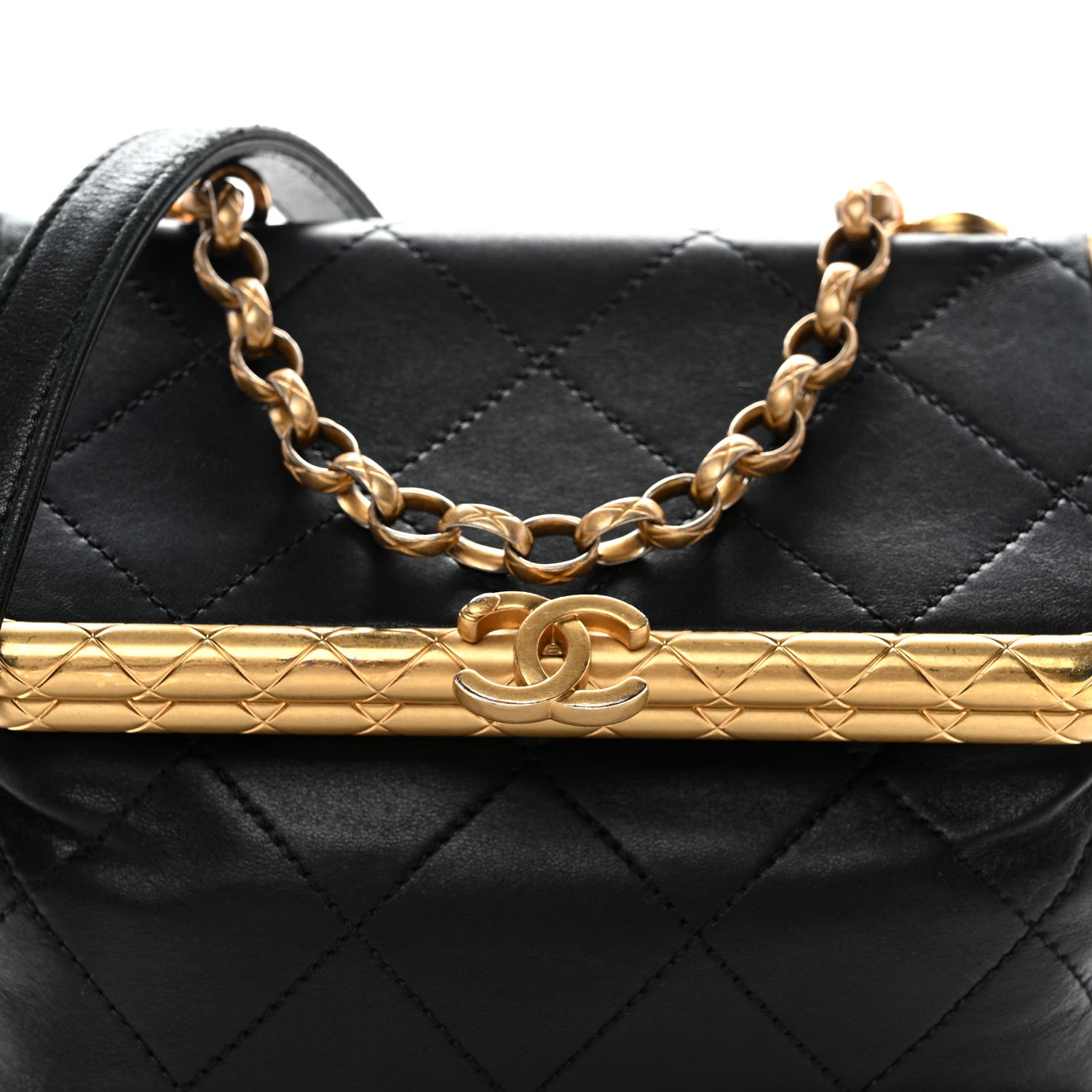 Chanel Lambskin Quilted My Crush Bag Black 7 of 9