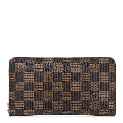 Louis Vuitton Damier Ebene Porte-Monnaie Zippe Zippy Wallet 1 of 16